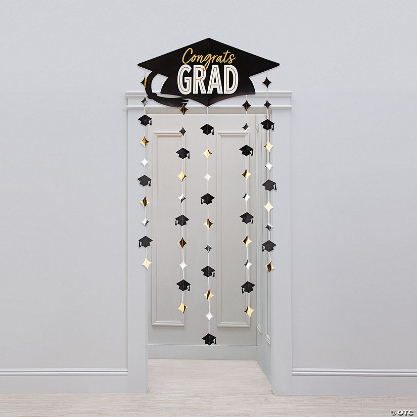 3 Ft. x 64" Graduation Party Congrats Grad Cardstock Door Garland Image
