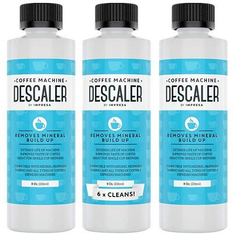 3 Pack/6 Uses Coffee Machine Descaler for Virtually All Single Use Coffee and Espresso Machines Image