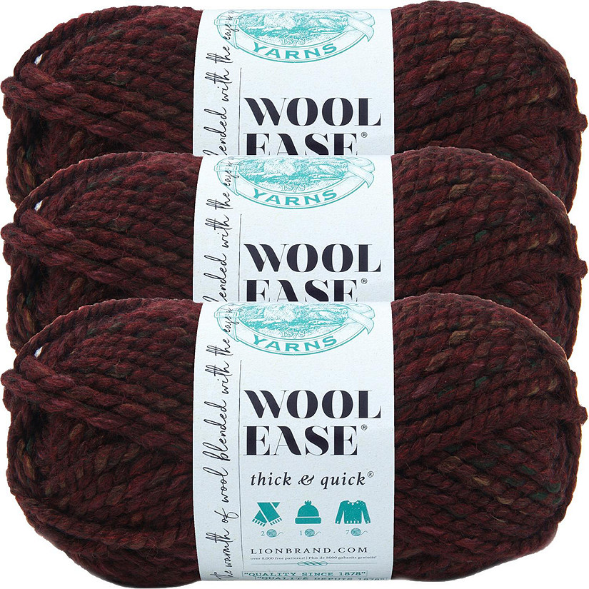 (3 Pack) Lion Brand Wool-Ease Thick &amp; Quick Yarn - Spiced Apple Image