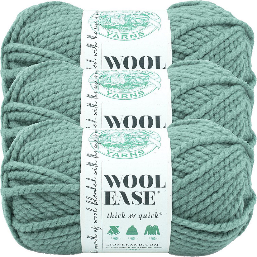 (3 Pack) Lion Brand Wool-Ease Thick &amp; Quick Yarn - Succulent Image