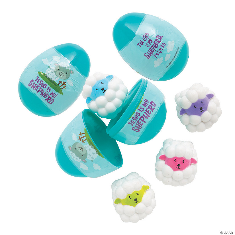 3" Psalm 23 Prize-Filled Plastic Easter Eggs - 12 Pc. Image