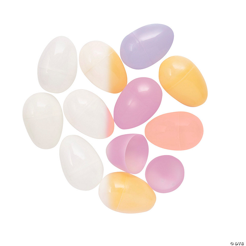 3" UV Light Color-Changing Plastic Easter Eggs - 48 Pc. Image