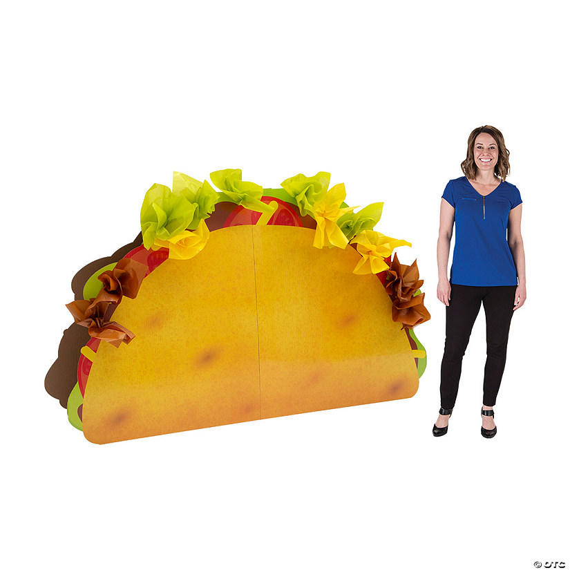 30 1/4" 3D Taco Cardboard Stand-Up Image