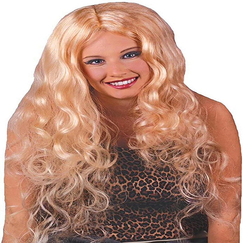 30" Curly Blonde Costume Wig Image