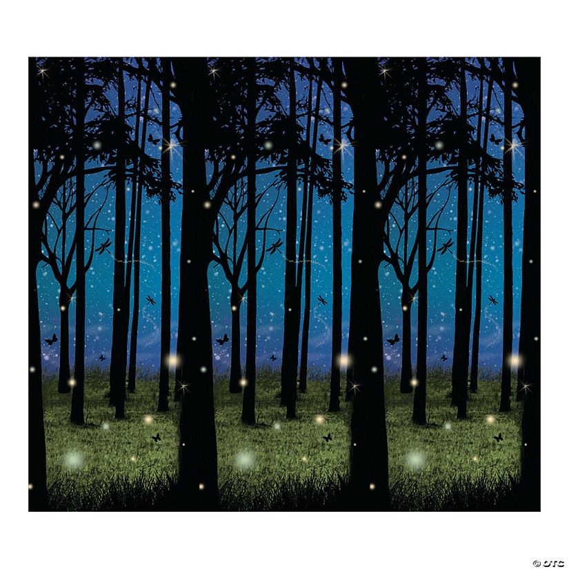 30 Ft. x 4 Ft. Enchanted Forest Design-a-Room Plastic Background Image