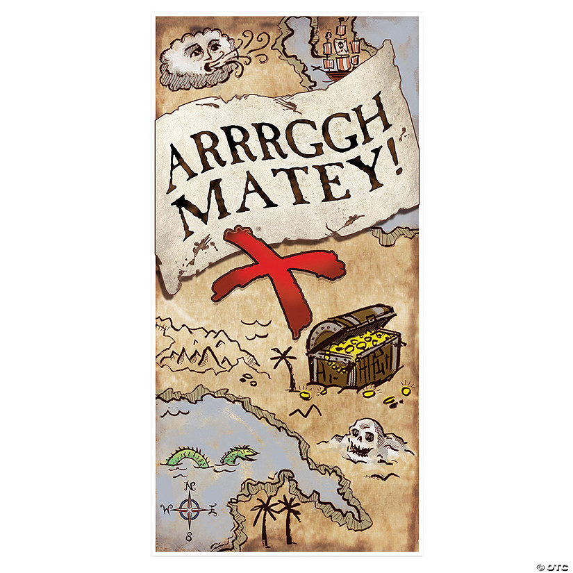 30" x 5 Ft. Treasure Map Door Cover Image