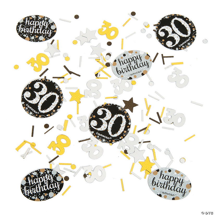 30th Birthday Sparkling Celebration Confetti Image