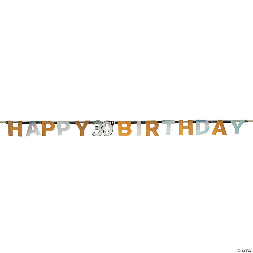 30th Sparkling Celebration Cardboard Jointed Banner Image