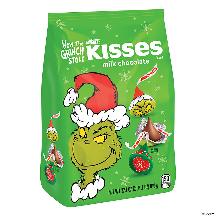 32.1 oz. Dr. Seuss&#8482; How the Grinch Stole Christmas Hershey&#8217;s<sup>&#174;</sup> Kisses<sup>&#174;</sup> - 130 Pc. Image