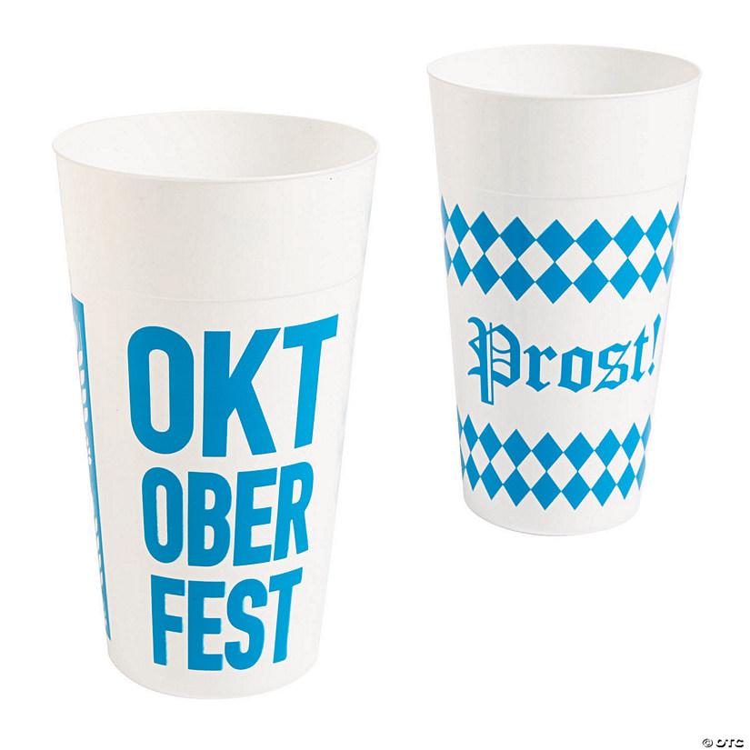 32 oz. Oktoberfest Reusable BPA-Free Plastic Tumblers - 12 Ct. Image