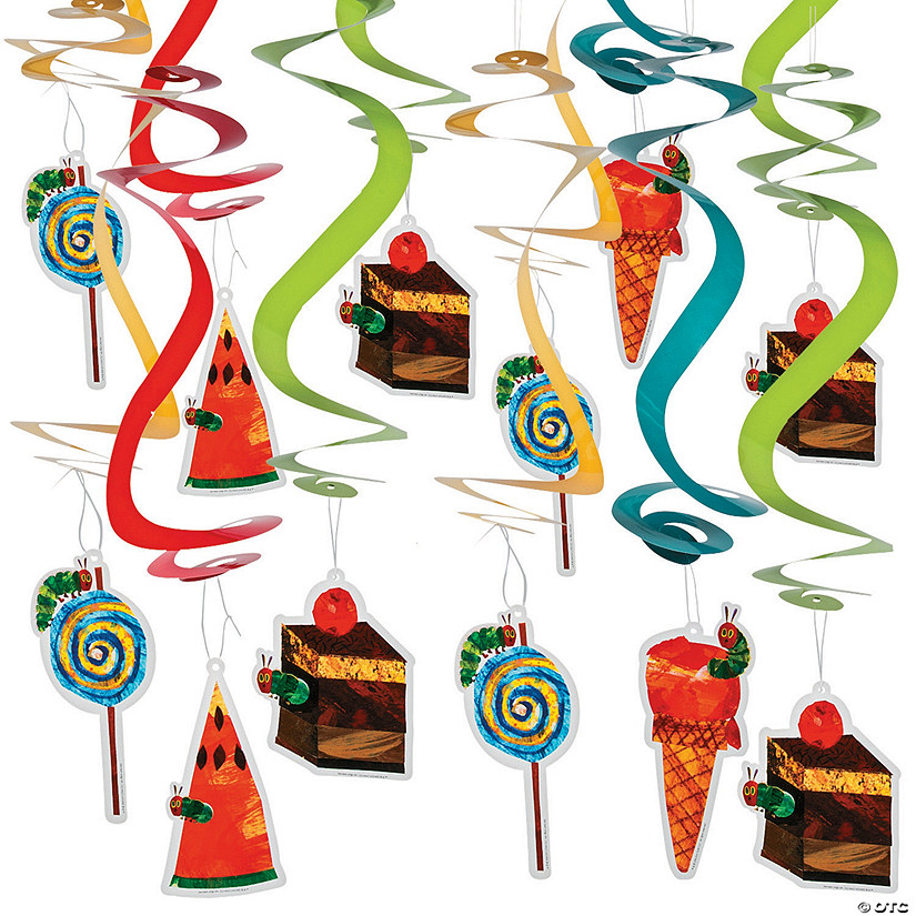 32" World of Eric Carle The Very Hungry Caterpillar&#8482; Hanging Swirl Decorations - 12 Pc. Image