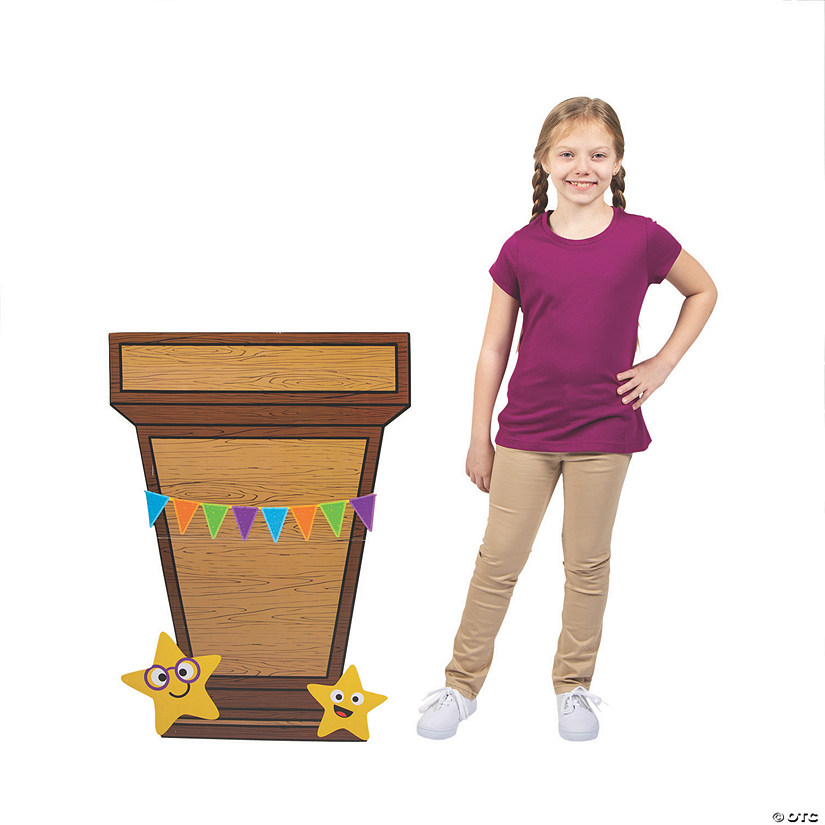 33" Small Podium Cardboard Cutout Stand-Up Image
