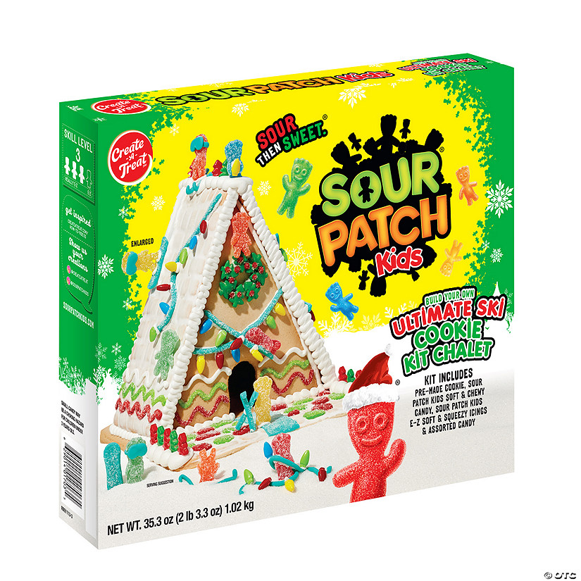 35.3 oz. Create-A-Treat&amp;#8482; Sour Patch Kids&lt;sup&gt;&amp;#174;&lt;/sup&gt; Build Your Own Ultimate Cookie Ski Chalet Kit Image