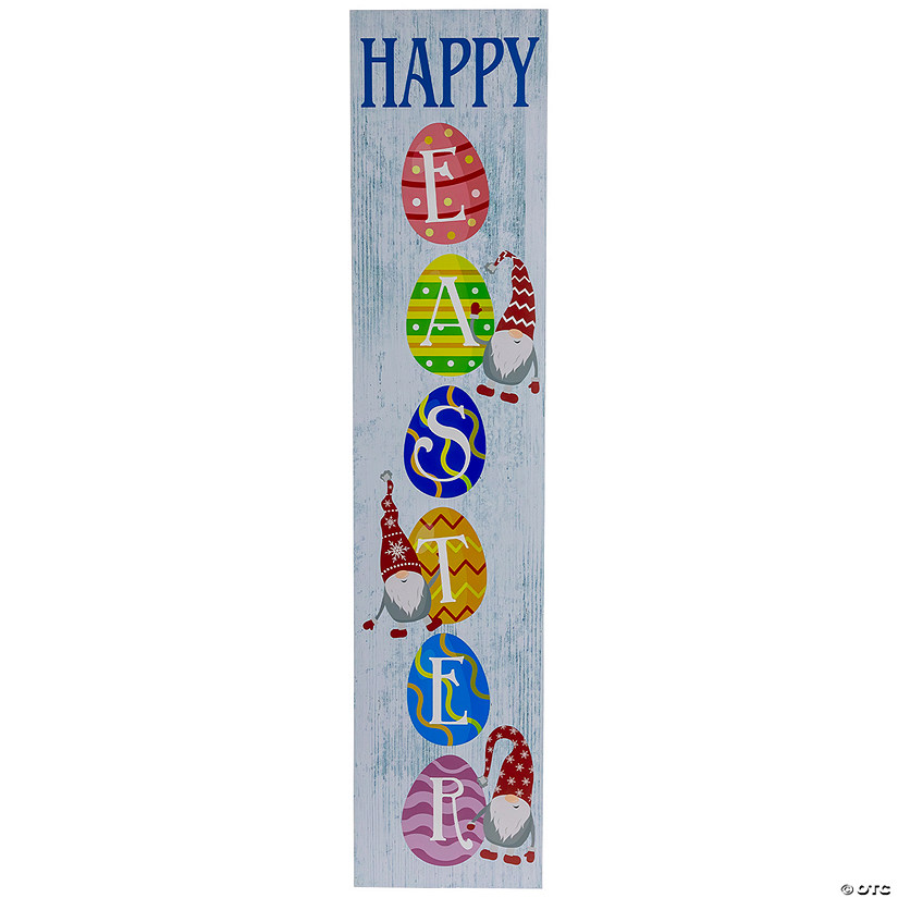 35.75" Happy Easter Eggs Spring Wall Sign Image