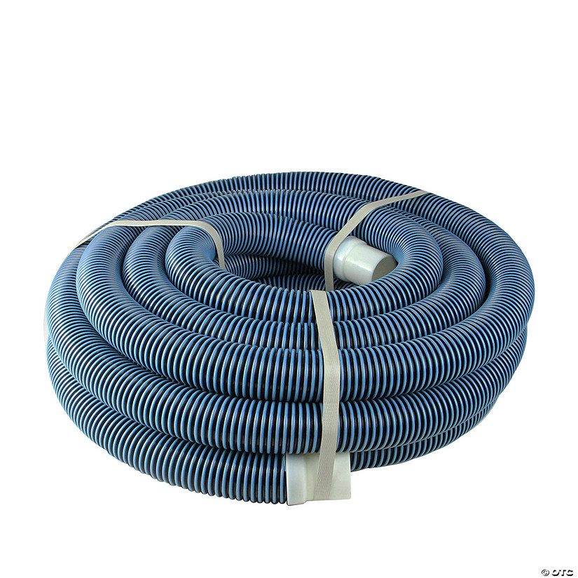 35' x 1.5" Blue Spiral Wound Swimming Pool Vacuum Hose Image