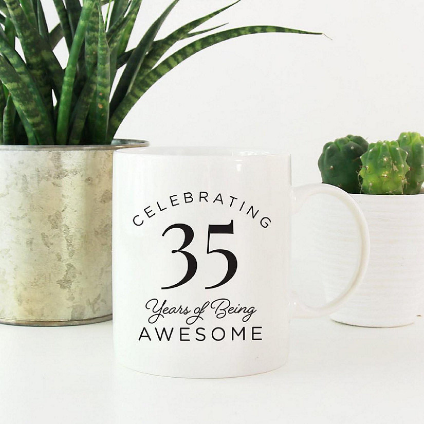 35 Years Awesome Ceramic Mug Image