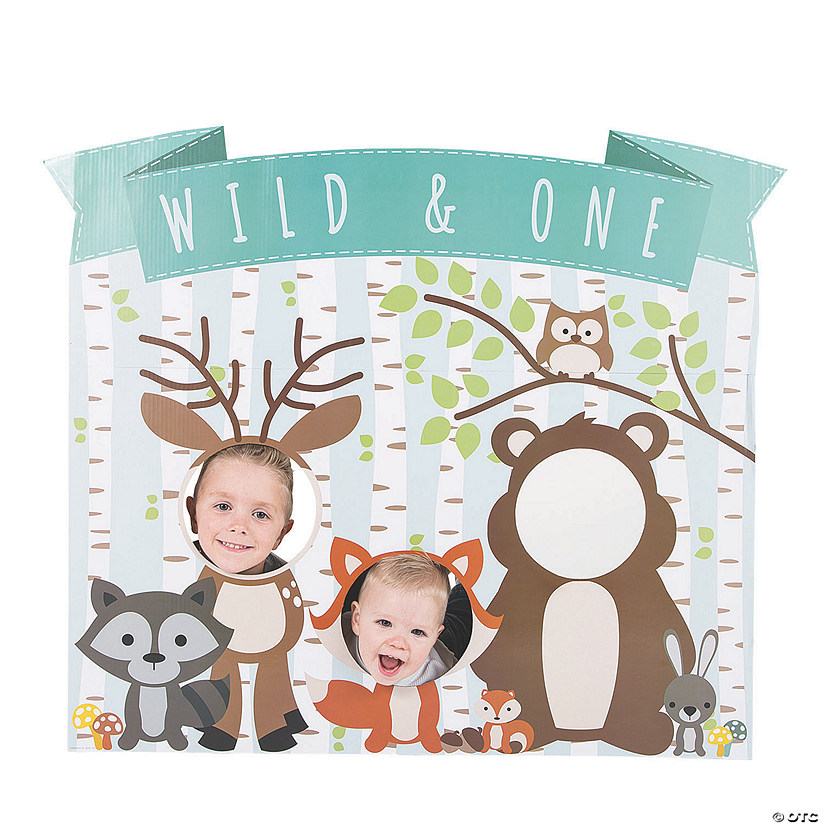 36 1/4" Woodland Party 1st Birthday Cardboard Cutout Stand-Up Image