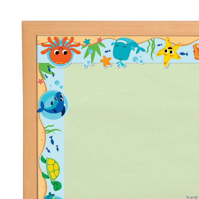 36" x 3 1/4" Under the Sea Cardstock Bulletin Board Borders - 12 Pc. Image