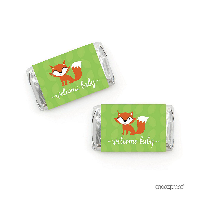 36PK Fox Forest Baby Shower Minis Label Image