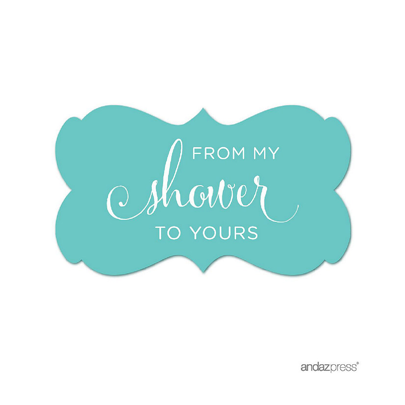 36PK From My Shower Blue Frame Labels Image