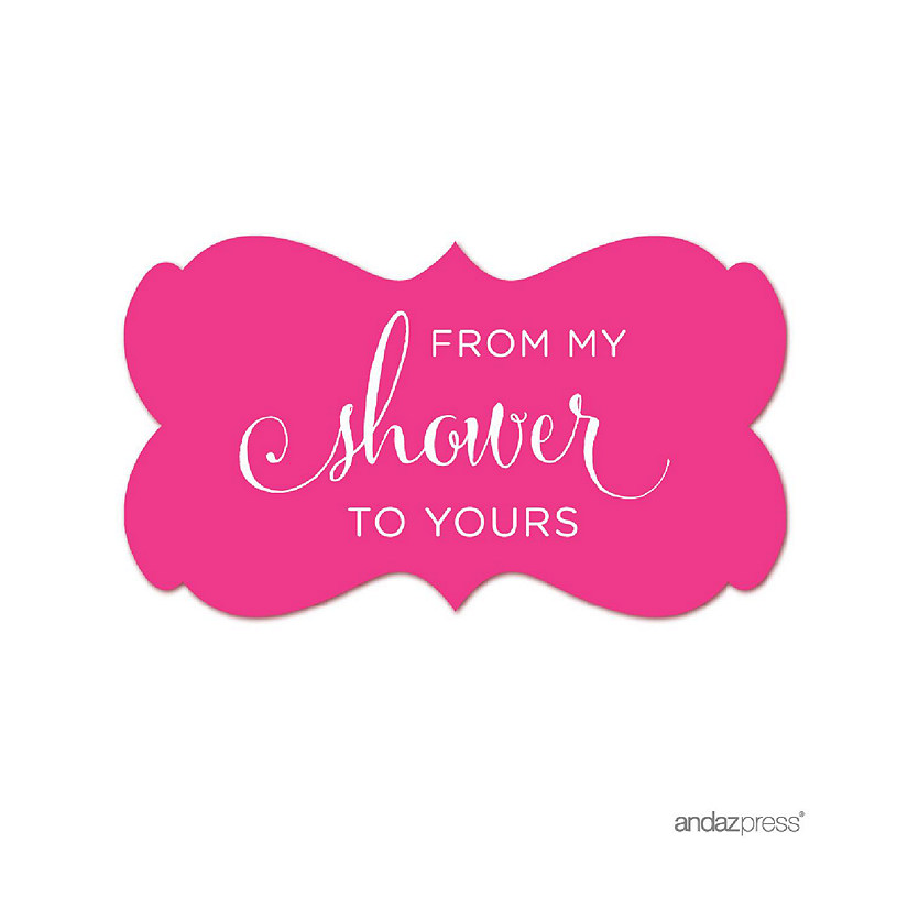 36PK From My Shower Fuchsia Frame Labels Image