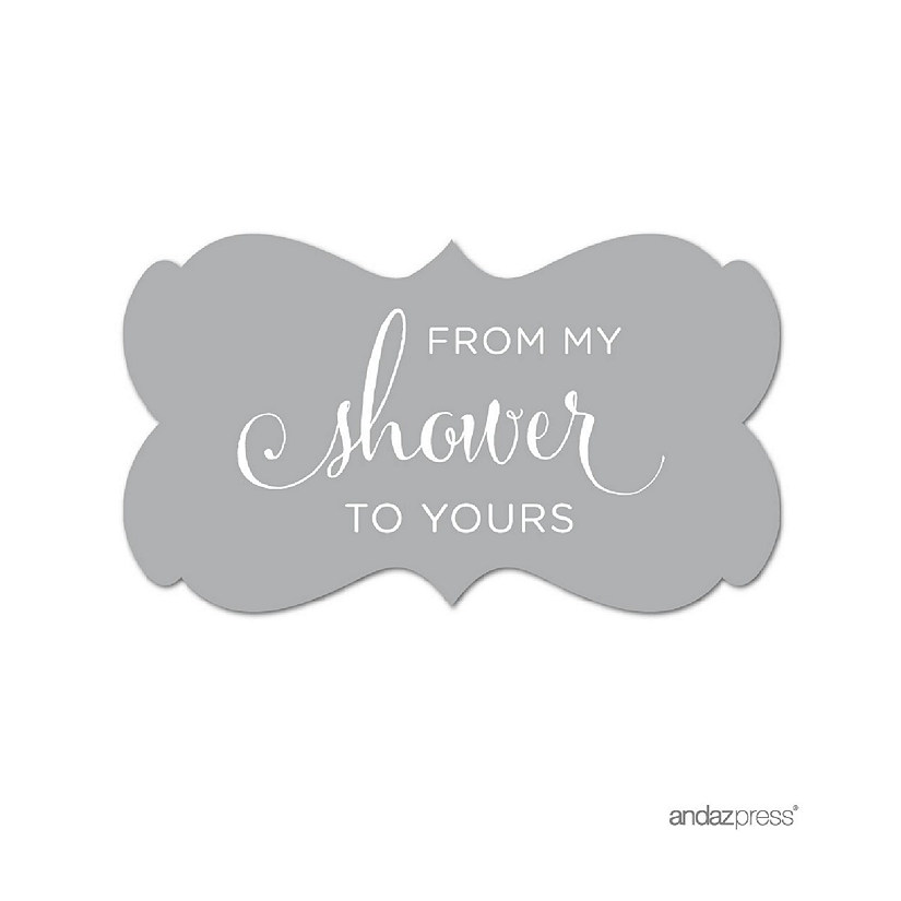 36PK From My Shower Gray Frame Labels Image