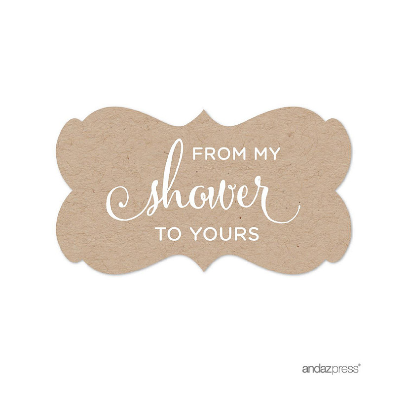 36PK From My Shower Kraft Brown Labels Image