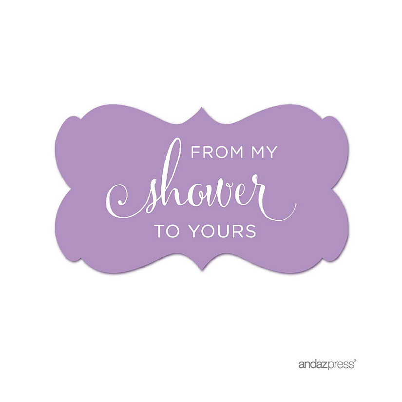 36PK From My Shower Lavender Frame Label Image