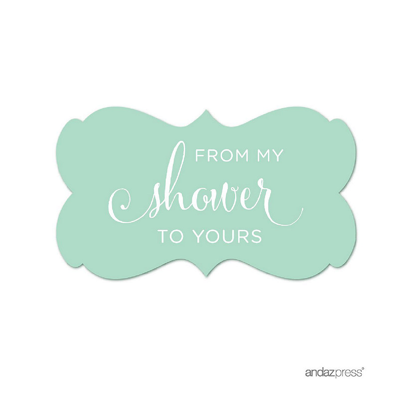 36PK From My Shower Mint Frame Labels Image