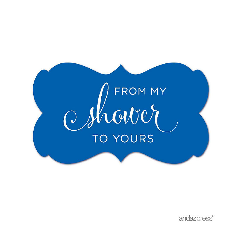 36PK From My Shower Royal Frame Labels Image