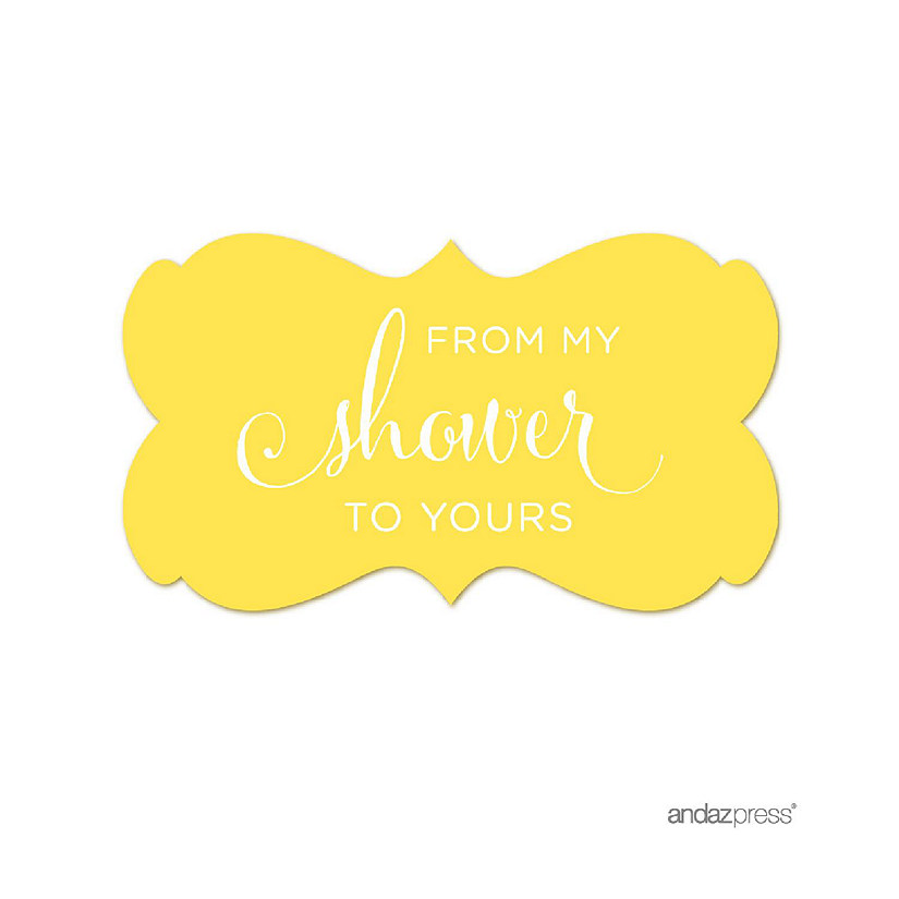 36PK From My Shower Yellow Frame Labels Image