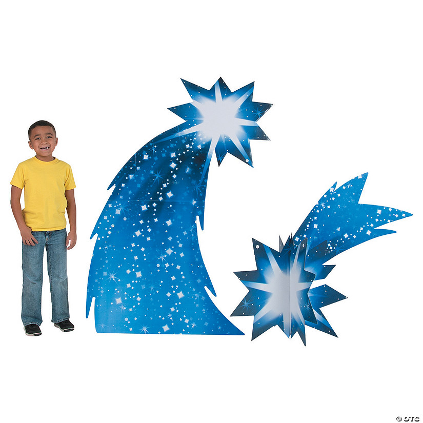 37 3/4" - 58" Outer Space VBS Shooting Star Cardboard Cutout Stand-Ups - 2 Pc. Image