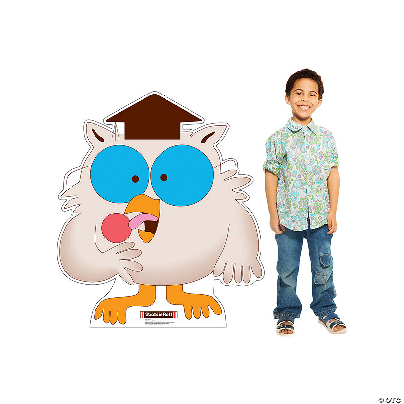 37" Tootsie Roll<sup>&#174;</sup> Mr. Owl Cardboard Cutout Stand-Up Image