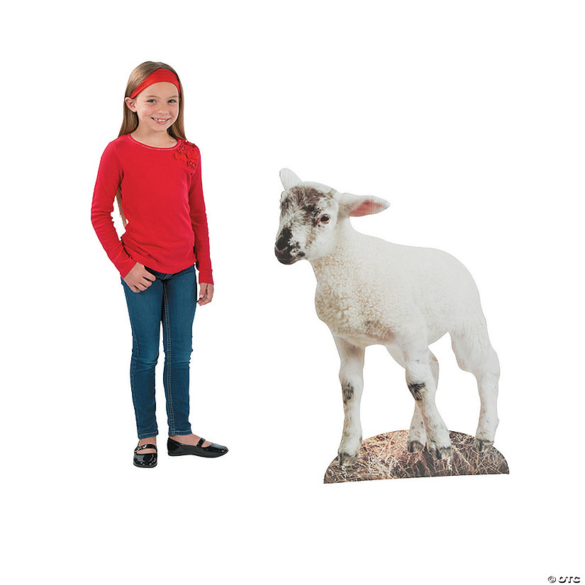 38" Nativity Lamb Cardboard Cutout Stand-Up Image