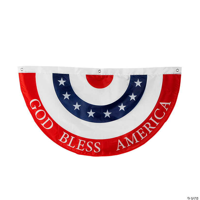 39" x 22" God Bless America Bunting Image