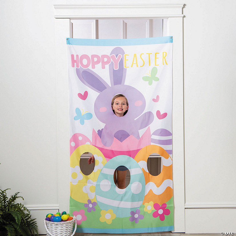 39" x 72" Easter Whimsy Polyester Photo Booth Backdrop Door Banner Image