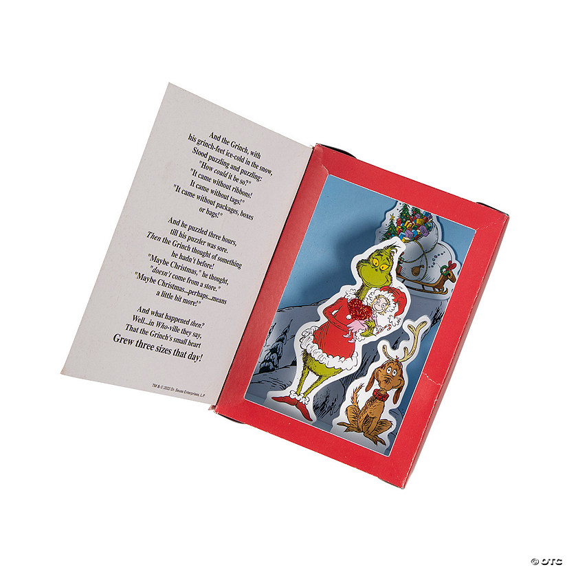 3D Dr. Seuss&#8482; How the Grinch Stole Christmas Book Craft Kit - Makes 12 Image