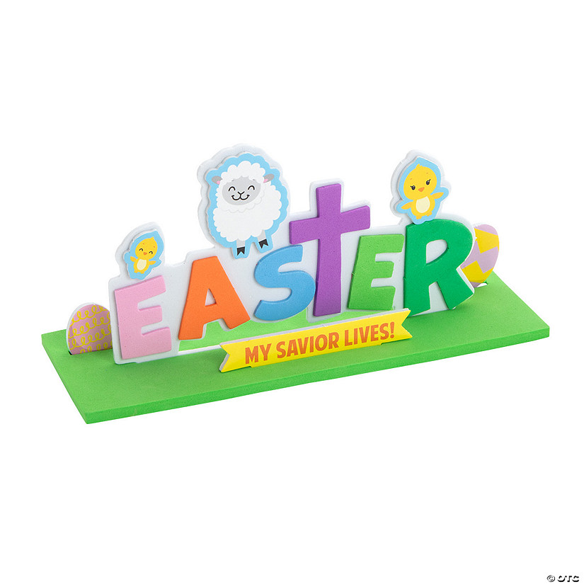 3D Easter Stand-Up with Cross Craft Kit - Makes 12 Image