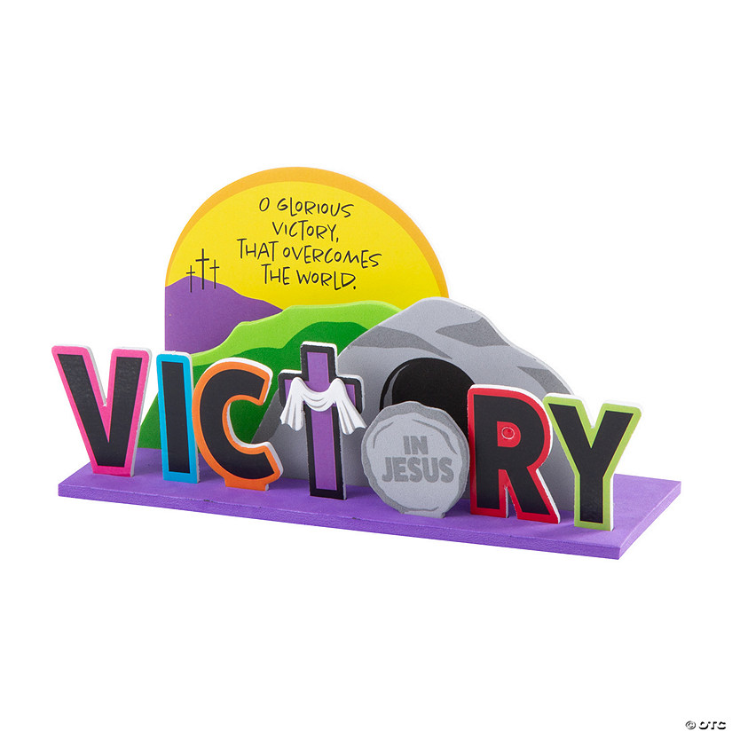 3D Easter Victory in Jesus Craft Kit - Makes 12 Image