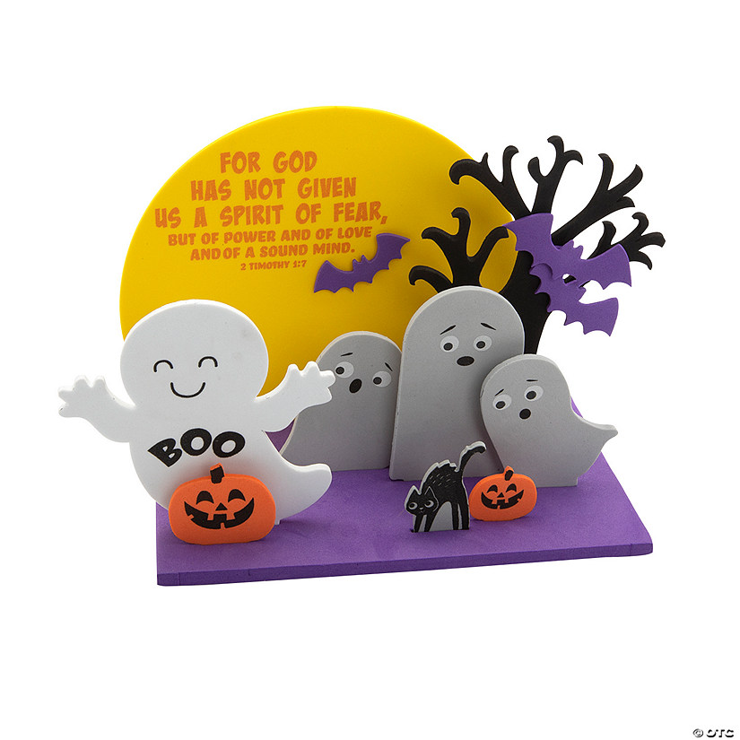 3D Halloween Fear Not with God Craft Kit - Makes 12 Image