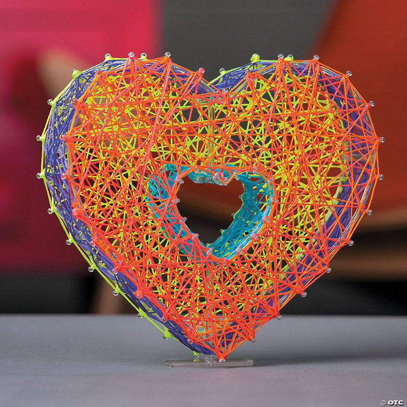 3D Heart String Art Kit Image