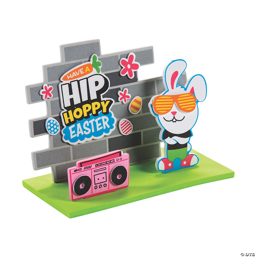 3D Hip Hop Bunny Stand-Up Craft Kit - Makes 12 Image