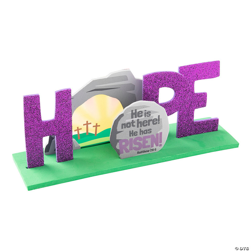 3D Jesus Is Not Here Sign Craft Kit - Makes 12 Image