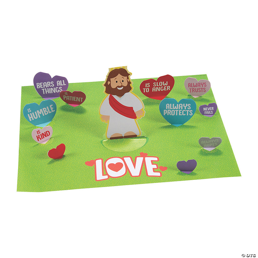 3D Jesus&#8217; Love Sticker Scenes - 12 Pc. Image
