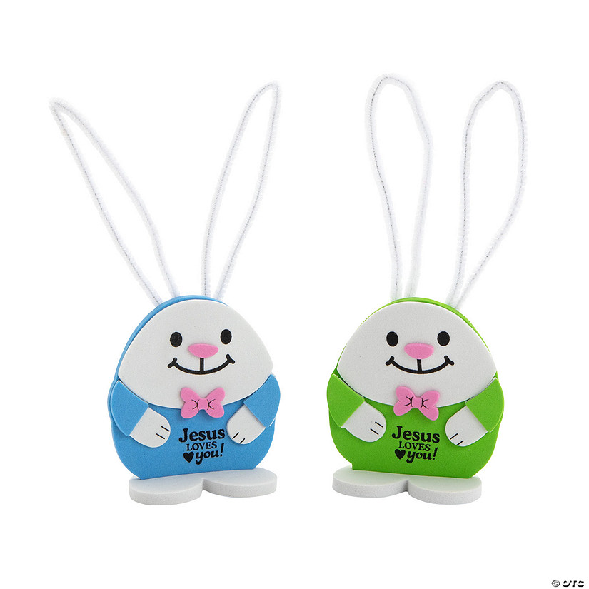 3D Jesus Loves You Bunny Craft Kit - Makes 12 Image
