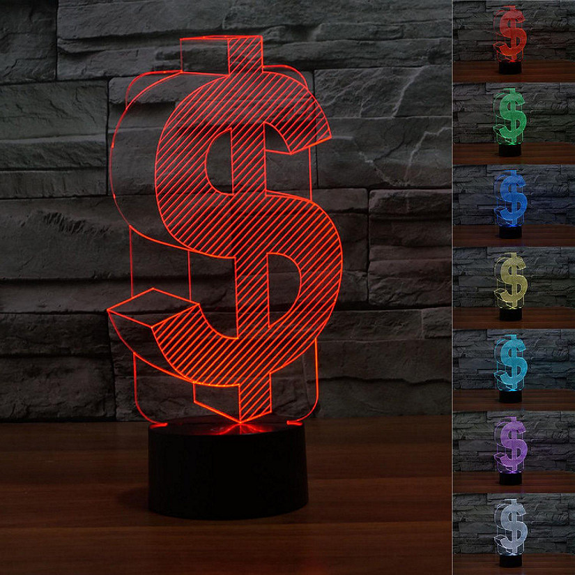3D Light - Dollar Sign Image