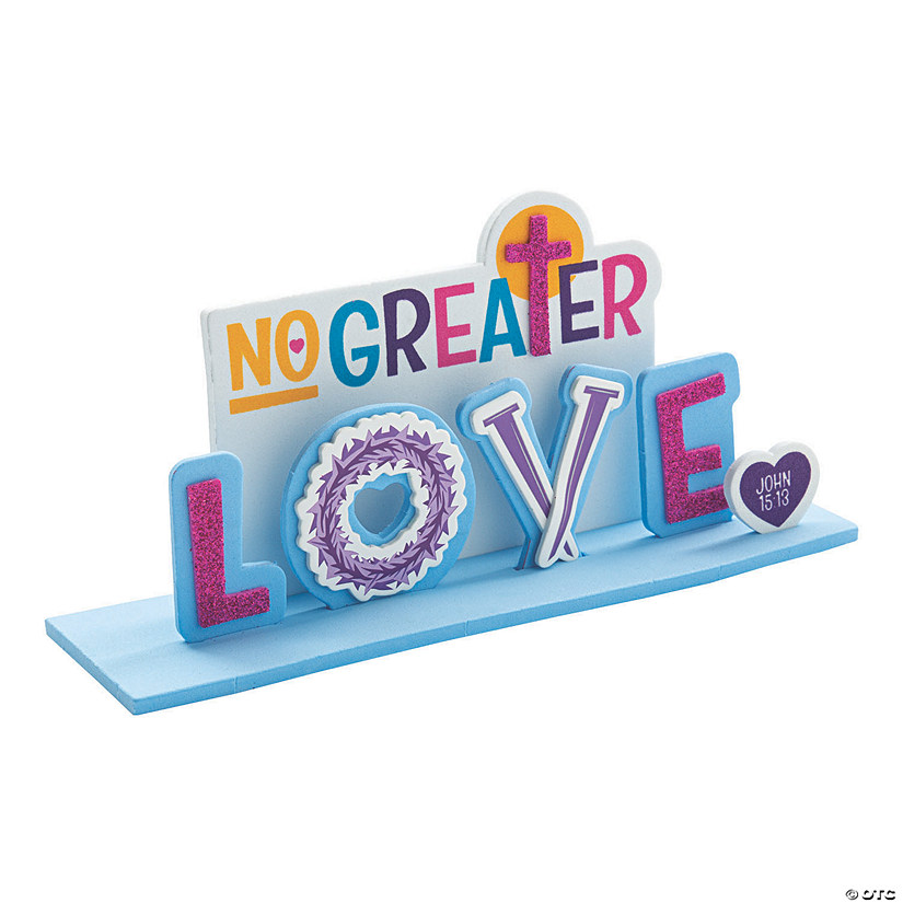 3D No Greater Love Stand-Up Craft Kit - Makes 12 Image