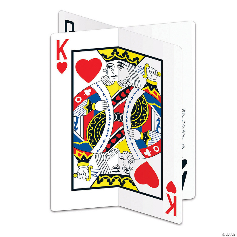 3D Playing Card Centerpiece Image