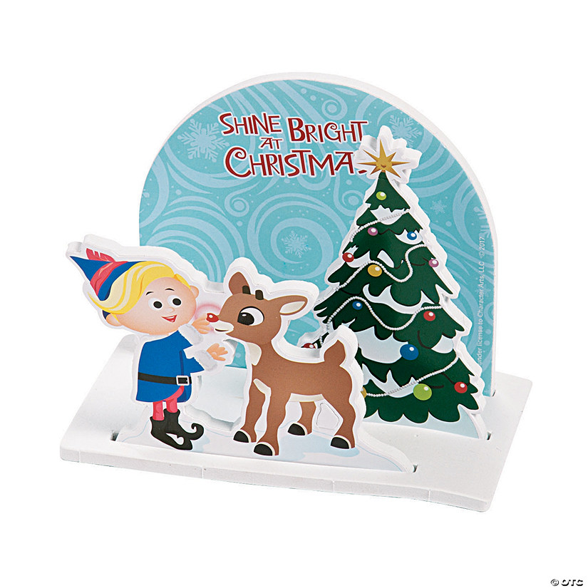 3D Rudolph the Red-Nosed Reindeer<sup>&#174;</sup> Scene Craft Kit - Makes 12 Image