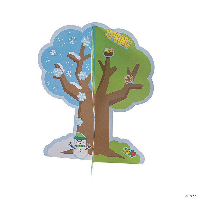 3D Seasons of Faith Tree Sticker Scenes - 12 Pc. Image
